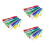45Pcs Paintbrushes for Kids Assorted Colors Easy Clean Plastic Set 2