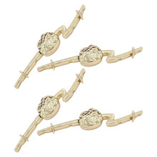 20Pcs Golden Metal Decorative Buttons for Clothing DIY
