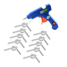 1Set Blue Melt Glue Stick Sprayer Kit 20W with LED for DIY and Crafts