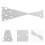 2Pcs Durable Metal Cutting Dies for DIY Card Making Silver Craft Tools 11