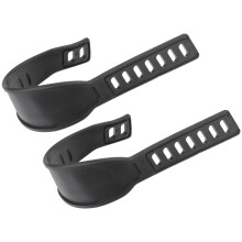 5Pairs Adjustable Black Bike Pedal Straps for Exercise and Gym Cycling