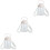 3Pcs Durable White Water Containers Lightweight Water Carriers 4
