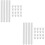 4Sets White Drawer Slide Rails Practical Drawer Guides 9