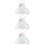 3Pcs Durable White Water Containers Lightweight Water Carriers 7