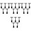 20Pcs Black Plastic Price Tag Holders Label Clips for Displays 4