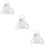 3Pcs Durable White Water Containers Lightweight Water Carriers 8