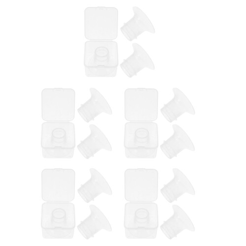 20Pcs Premium Transparent Silicone Flange Inserts for Breast Pump Use 2