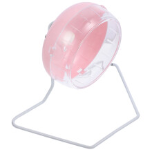 2Pcs Large Silent Hamster Wheel Toy Pink with Safety Anti-Slip Surface
