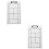2Pcs Multi PVC Tennis Competition Board Erasable Strategy Clipboard 5