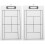 2Pcs Multi PVC Tennis Competition Board Erasable Strategy Clipboard 2