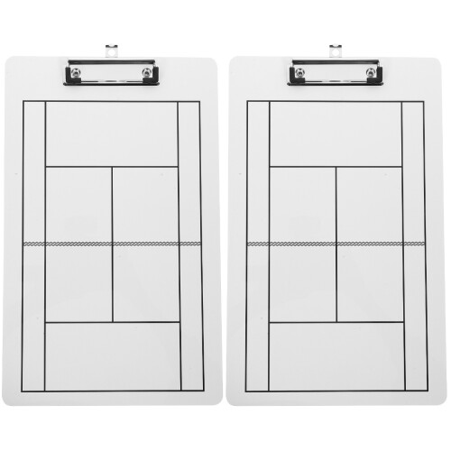 2Pcs Multi PVC Tennis Competition Board Erasable Strategy Clipboard 1