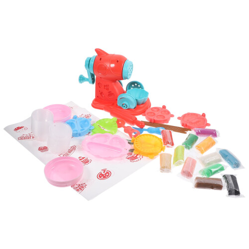 2Sets Assorted Color Kids Dough Tools Plastic Clay Modeling Kit 1