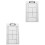 2Pcs Multi PVC Tennis Competition Board Erasable Strategy Clipboard 3
