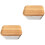 2Pcs Sealed Butter Box with Lid Multi-Color Kitchen Crisper Container 3