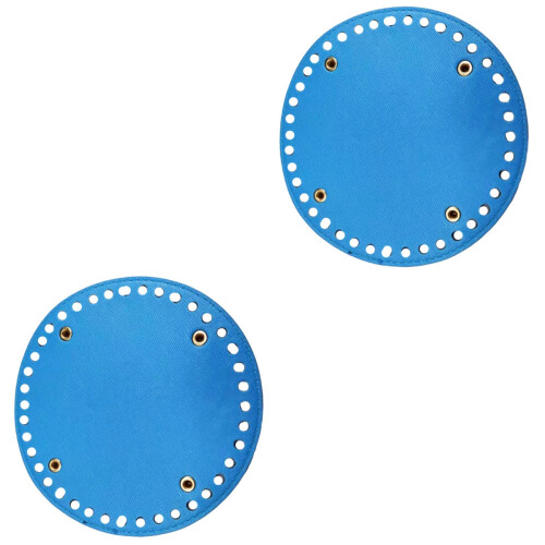 2Pcs Sky-Blue DIY Bag Bottom Base with Rivets Durable and Practical 2