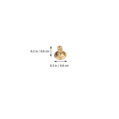 40Sets Brass Leather Rivets Kit Double Side Studs for DIY Crafts 1