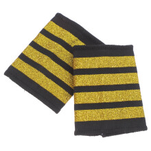 2Pairs Polyester Aviation Badge Pilot Epaulettes for Stage and Cosplay
