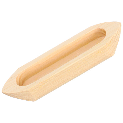 3Pcs Wood Craft Boat Ornament Sturdy Decorative Desktop Display 1