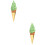 2Pcs Realistic Simulation Ice Cream Model Photography Prop 6