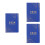 3Pcs Blue Portable Planner Organizer Multi-Function Academic Daily Use 8