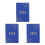 3Pcs Blue Portable Planner Organizer Multi-Function Academic Daily Use 5
