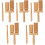 5Pcs Wooden Block Percussion Instruments Light Brown for Beginner Kids 5