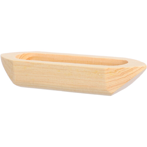 3Pcs Wood Craft Boat Ornament Sturdy Decorative Desktop Display 2