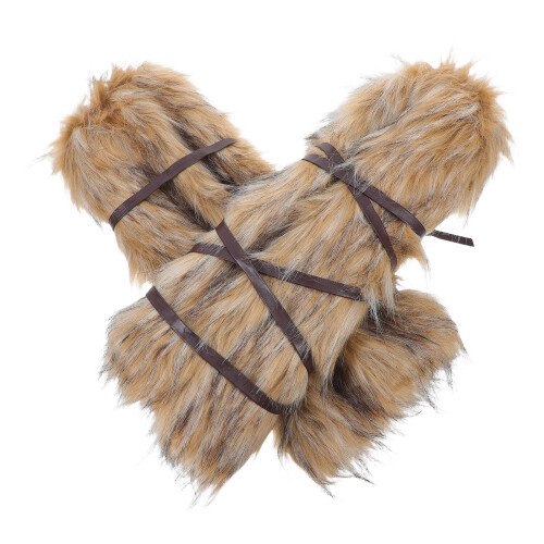 3Paren Viking Stijl Beenwarmers Dames Fluffy Polyester Multi 1
