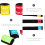 12Pcs Elastic Cymbal Mute Belt Drum Pads Assorted Color Durable Use 9