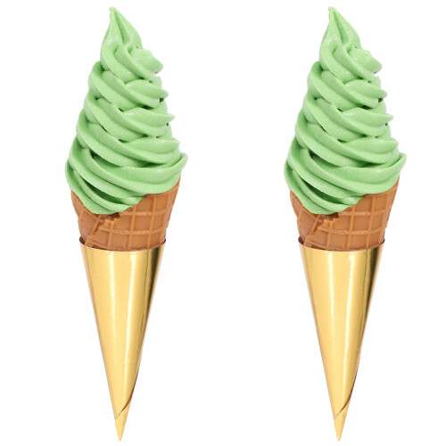 2Pcs Realistic Simulation Ice Cream Model Photography Prop 1