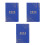 3Pcs Blue Portable Planner Organizer Multi-Function Academic Daily Use 3
