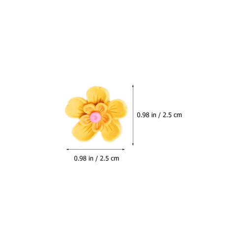 15Pcs Assorted Color Resin Flower Thumbtacks Multi-Function Push Pins 1
