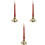 3Sets Durable Wood Suona Instruments Red for Practice and Decoration 3