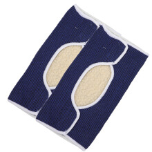 3Pairs Dark Blue Elastic Knee Sleeve Warm Knee Protector for Daily Use