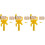 3Sets Wall Paint Roller Brush Yellow Lightweight Roller for Home Use 5