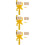 3Sets Wall Paint Roller Brush Yellow Lightweight Roller for Home Use 9
