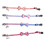 16Pcs Elastic Decorative Pet Collars Colorful Adjustable Dog Neckbands 10