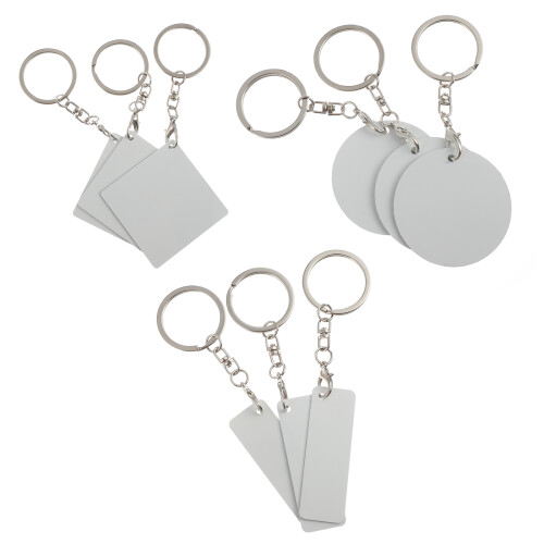 27St Witte Sublimatie Sleutelhangers -, Auto- Sleutels Decor