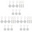 27St Witte Sublimatie Sleutelhangers -, Auto- Sleutels Decor 3