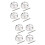 4Pairs Silver Handmade Screw Ear Accessories Replacement Earring Backs 7