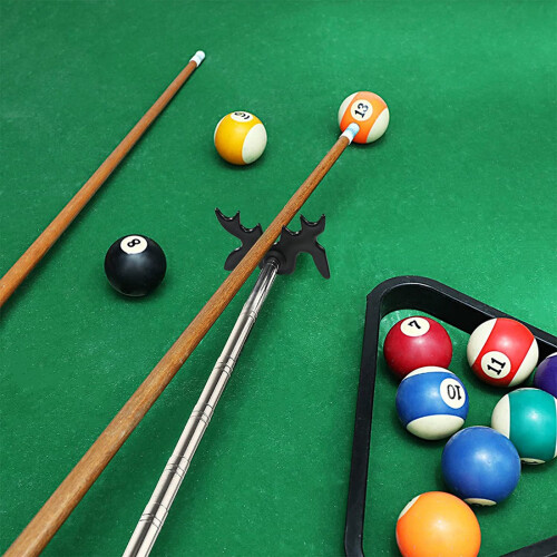 Retractable Billiard Cue Stick Bridge with Bridge , Billiard Pool Cue Accessory for Pool Table,Bridge ,Black 1