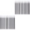 200Pcs Ergonomic Black Fabric Pen Refills for Sewing Accessories 3