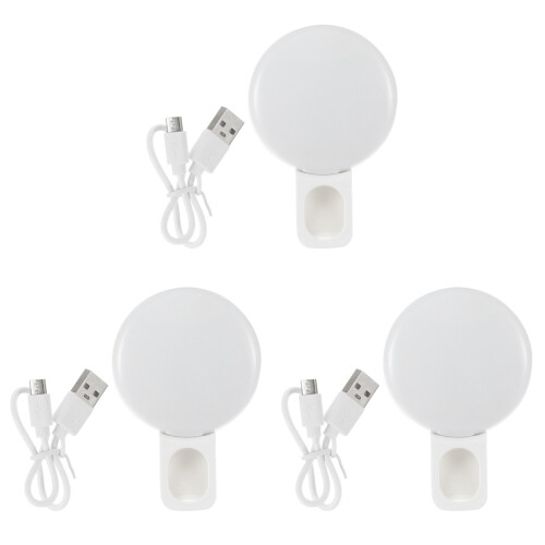 3St Portable LED Ring Light Wit Met 3 Lichtmodi Broadcast Make-Up 1