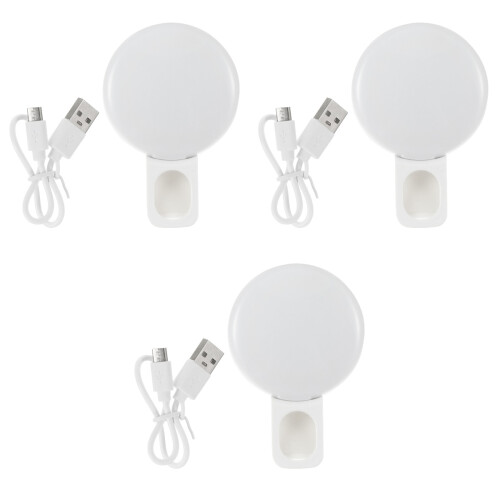 3St Portable LED Ring Light Wit Met 3 Lichtmodi Broadcast Make-Up 2