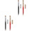 4St Herschuifbare Dubbele Lippenborstel Dicht-Op-De-Huid Make-Up Set 6