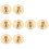 8St Gouden Kinder Finger Cymbals Mini Percussie Instrument 7