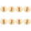 8St Gouden Kinder Finger Cymbals Mini Percussie Instrument 5