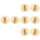 8St Gouden Kinder Finger Cymbals Mini Percussie Instrument 6