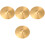 4St Traditionele Brass Drum Cymbals Goud Voor Drum En Percussie 4