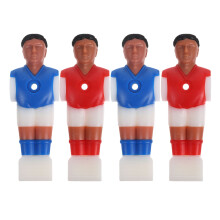 12St Vervangende Tafelvoetbalspelers Plastic Met Kleurrijke Designs